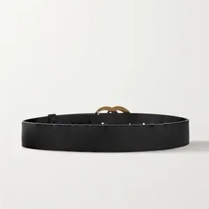 Gucci | Accessories | Gucci Black Leather Belt With Double G  display picture 1